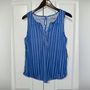 Love Potion Lightweight Soft Sleeveless Striped Blouse NWT M